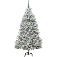 vidaXL Kunstkerstboom 180 cm 300 LED's Warmwit PVC en Staal