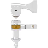 Hipshot HS6GL0C-21 Guitar tuner, Grip-Lock open, 21.0mm (0.827) post height, bass side, chroom