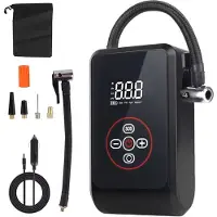 Typecat Bandenpomp Auto Luchtcompressor voor Motorfiets Fiets Bal Auto Accessoires Draagbare Inflator met Zaklamp Digitaal