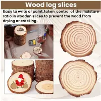 Semoic 10 Stks/Partij Grenen Houten Chips Gesneden Stukken Houten Logblad Rustieke Bruiloft Decor Party Centerpieces Vintage Landelijke Stijl