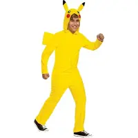 Disguise Pikachu Nintendo Pokemon Hooded Kids Costume Geel 14-16 Years Kinderen