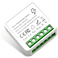 Torribaly Tuya WiFi voor Module 16A met Power Monitor Ondersteuning 2Way Control Home DIY Zekering voor Alexa Alice