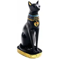 Semoic Hars Egyptische Kat Bastet Beeldje Anime Egyptische Beeld Sculptuur Thuis Bar Kantoor Bureau Decoratie (Medium)