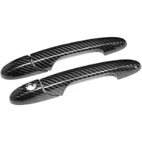 Torribaly Car Real Dry Carbon Fiber for 500 Abarth 595 595C Door Handle Cover Exterior Styling Modification Body Kit