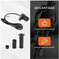 Jojomino Elektrische Fiets Gaspedaal Gaspedaal voor Elektrische Fiets/E-Bike/Mountainbike Throttle Speed Control Handvat, 36V