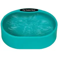 ISTOVO Grote Verwarmde Waterbak voor Buitenkatten en -Honden, Drinkbak voor Huisdieren, Verwarmingsbak voor Huisdieren, Voerbakken voor Kippen, Honden en