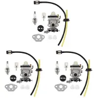 ISTOVO 3X Carburetor for TH23 TH26 TH34 23CC 25CC 26CC 33CC 35CC Kit Replace