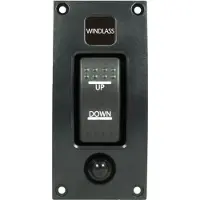 Talamex Switchpanel Curved Add On Windlass Switch Up-off-down Blauw