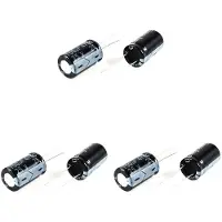 Typecat 6 Stuks 4700UF 25V 105C Radiale Elektrolytische Condensatoren Zwart 26X16mm