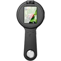 ISTOVO HD Vergrootglas met Licht / UV Lichtmodus Elektronische Digitale Microscoop Vergrootglas met 2,4 Inch 50-500x Zoom