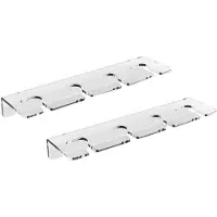 Tlily 2 STUKS Acryl Wijnglas Houder Wandmontage Bekerhouder Wijnglas Ophangrek Keukenkast Bar Organizer Hanger