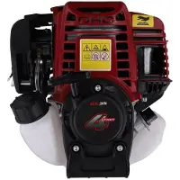 Semoic GX35 Grasmaaier Motor, Viertakt GX35 Krachtige Tuin Zij-Gemonteerde Rugzak Benzine Motor voor Freesmaaier Grasmaaier