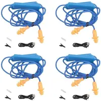 Torribaly 4X Oortelefoon Oordopjes voor op Het Werk, Geluidsdemping, Gehoorbescherming, Bouwplaatsen, Lawaaierige Plaatsen, Blauw