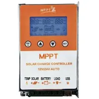 Typecat Fotovoltaïsche MPPT-Zonnecontroller met Achtergrondverlichting, 12V 11,1V Zonnelaadcontroller, 20A