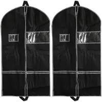 Torribaly Kledingzakken, 2 Stuks, 43 Inch Kledingzakken voor Opslag, Reizen, Niet-Geweven Stof, Kledingtas, Kledingtas met 2 Grote Gaaszakken, Kledinghoes,