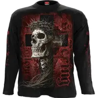 Spiral Shirt met lange mouwen - SILENT SUFFERING - Longsleeve - M tot XXL - voor Mannen - zwart | Maat XXL