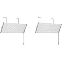 Torribaly 2X Aluminium Lamellen Airconditioning Windscherm Anti-Direct Blazen Luchtdeflector Huishoudelijke Airconditioning Baffle