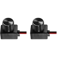 Torribaly 2X Universele 12/24V Laagvolt PMM LED-Dimmer met Metalen Knop voor LED-Camperverlichting, Plafondverlichting, Voertuigen en Vrachtwagens