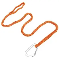 Semoic 2 Pack Kayak Paddle Leash, Paddle Board Leash Fishing Lanyard Tool met Karabijnhaak Kajakaccessoires Oranje