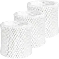 Tlily Luchtbevochtiger Wicking Vervangingsfilter voor Canopy Nachtluchtbevochtiger, Houtpulp Papierfilter, Luchtbevochtigerfilters 3 Stuks