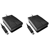 Torribaly 2X USB-Voetschakelaar Toetsenbordpedaal USB-Voetpedaalbediening Hoge Gevoeligheid Voetpedaal met Enkele Bediening voor Pc-Computerkantoor