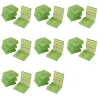 Typecat Pack van 32 Stuks AA / AAA-Batterijopslag, Harde Hoes, Groen