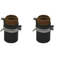 Semoic 2X 220953 Ohmse Borgkap voor PMX 45XP, 65, 85, 105 Plasmasnijbrander - Zwart Polymeer