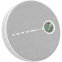 Typecat Oplaadbare CD-Speler, Muziek-CD-Speler voor Auto/Reizen, ThuisAudio met Stereoluidspreker, AUX, USB, Grijs