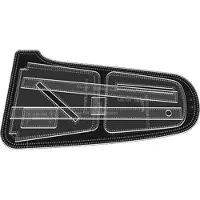 Tlily Sling Bag Acryl Sjabloon, Leerpatroon Acryl Lederen Sjablonen voor Crossbody Rugzak Borsttas (AAB-534)