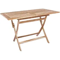 Syfax Opklapbare tuintafel, naturel, 120 x 70 x 75,5 cm