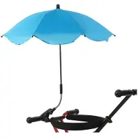 ISTOVO Universele Paraplu voor Kinderwagen, Verstelbare Zonnekap met UV-Bescherming, Blauw.