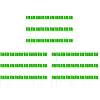 Torribaly Markeringsvlaggen Markeringsvlaggen voor Gazon, 90 Stuks, PVC Kleine Vlaggen, Markeringsvlaggen Gazonvlaggen, Tuinvlaggen, Onderzoeksvlaggen, Groen