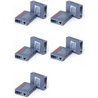 Typecat 5 Paar HTB-3100 Glasvezeltransceiver Enkele Glasvezelconverter 25 SC 10/100 M Enkele Modus Enkele Glasvezeltransceiver EU-Stekker