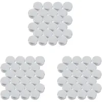 Torribaly 30Ml Silver Small Round Lip Balm Storage Jar Containers with Screw Cap for Lip Balm, Cosmetic, Candles or Tea Pack of 72