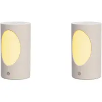 Typecat 2X Oplaadbare 600ml Draagbare Aromaverspreider met Kleurrijke Ledlampjes - Draadloze Luchtbevochtiger voor Thuis en op Reis