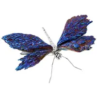 Semoic Libelle Sculptuur Libelle Decoratie Natuurlijke Stenen Ornamenten Handgemaakte Retro Simulatie Libelle Beeld Zilver