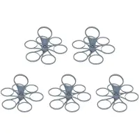 Typecat 5 Stuks Opvouwbare, Roterende, Draagbare Glazen Koffiekopjes, Draagbare Plastic Bekerhouder met 6 Stokjes en Bekerlifter.