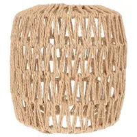 Torribaly Gesimuleerde Rotan Lamp Cover Handgemaakte Geweven Kroonluchter Vintage Lampenkap Home Decor Opknoping Hanger Slaapkamer