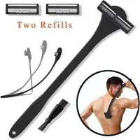 INF 2-in-1 Rugscrubber en Haarverwijderaar Black