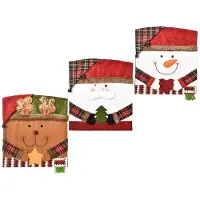 Semoic Kerst Stoel Set Decoratie Stoel Set Kruk Set Beeldje Stoelhoes Keuken Restaurant Kerst Decoratie