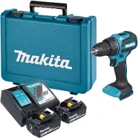 Makita DDF 490 RGE accuboormachine 18 V 65 Nm borstelloos + 2x accu 6,0 Ah + oplader + koffer