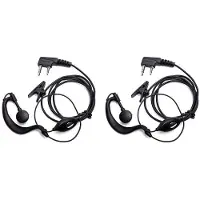 Typecat 2X Walkie Talkie Headset 2-Pins K-Stekker Bedraad Tweeweg Ham Radio Oortje voor BF-888S UV5R Walkie Talkie 992 Oorkleding