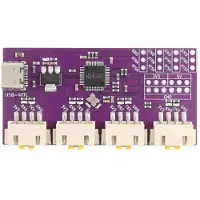 Typecat USB Naar 4 TTL Seriële Poort USB Type-C Interface 6 Mbps Hoge Snelheid CH344 Chip Communicatie Conversiemodule