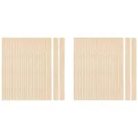 Torribaly 60 Stuks Verfroerstokjes, 12 Inch Houten Verfroerders voor Mengen, Verfstokjes voor Bibliotheekmarkeringen of Plantenlabels