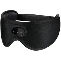 Torribaly 3D Slaapmasker Hoofdtelefoon Oogmasker Comfortabel Draadloos Muziek Slaapmasker Ruisonderdrukking Verduisterend Slaapmasker