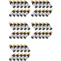 Torribaly 50PCS RJ45 Waterdichte Paneelconnector, Cat5E Ethernet-Aansluiting, Metalen Ethernet-Kabelconnector voor Industrieel Thuisnetwerk