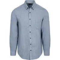 Casamoda Overhemd Faux Uni Blauw