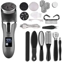 Tlily Elektrische Eeltverwijderaar voor Voeten Draagbare Pedicurekit Oplaadbare Waterdichte Voetvijl Voetverzorging Deadskin Remover,A