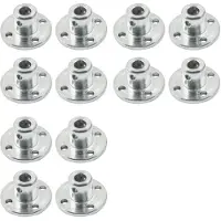Torribaly 12 Stuks 5 mm Metalen Flens Askoppeling Stijve Flens Koppeling Motoren Geleide As As Lager