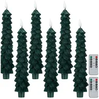 Tlily LED Kerst Dennenappel Simulatie Kaars Lamp Kerst Decoratieve Sfeer Modellering Lamp Kerst Kaars Set
